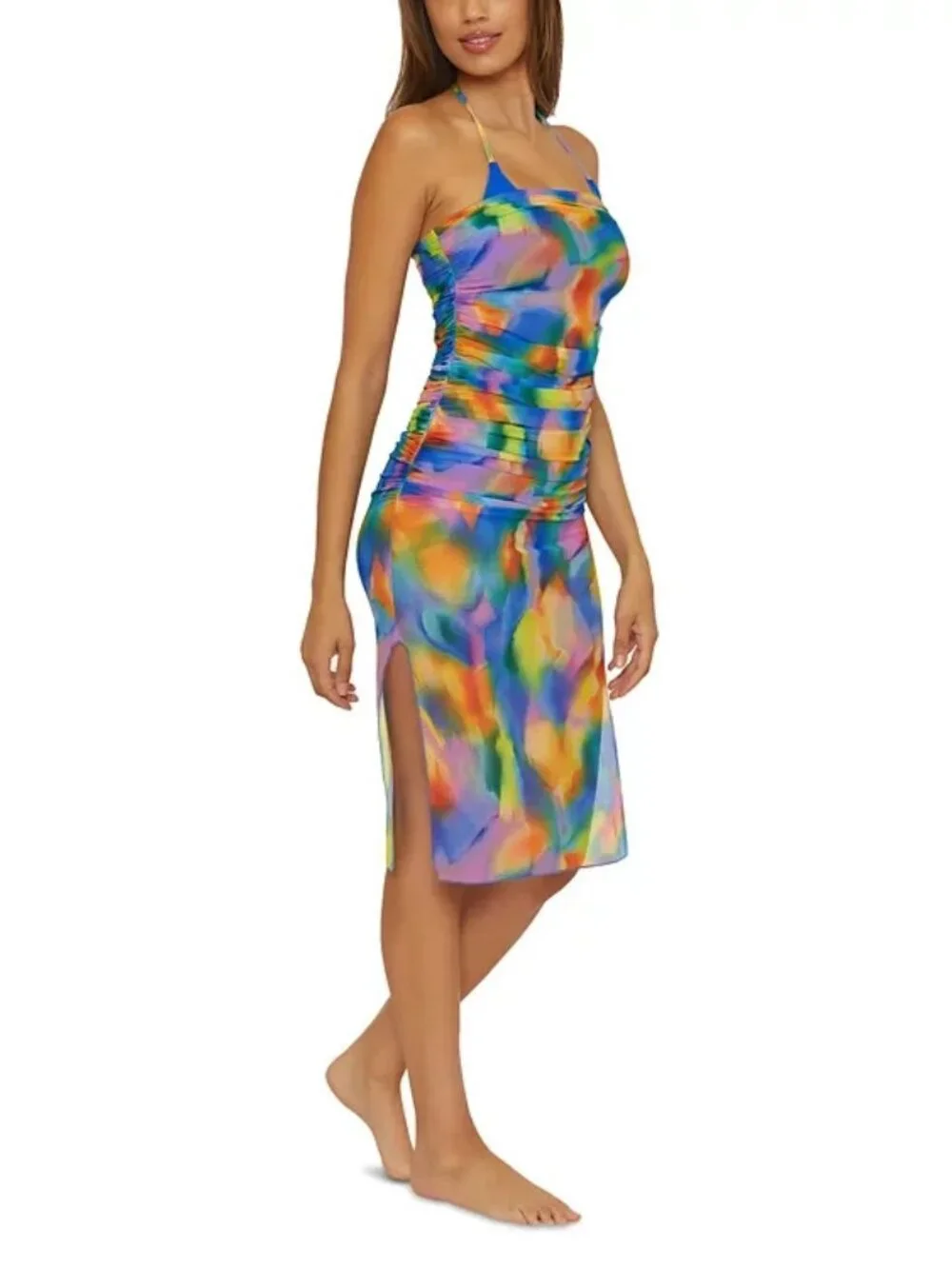 BECCA by Rebecca Virtue Paper Mache Alessandra Convertible Swim Cover Up Size S - Picture 4 of 8